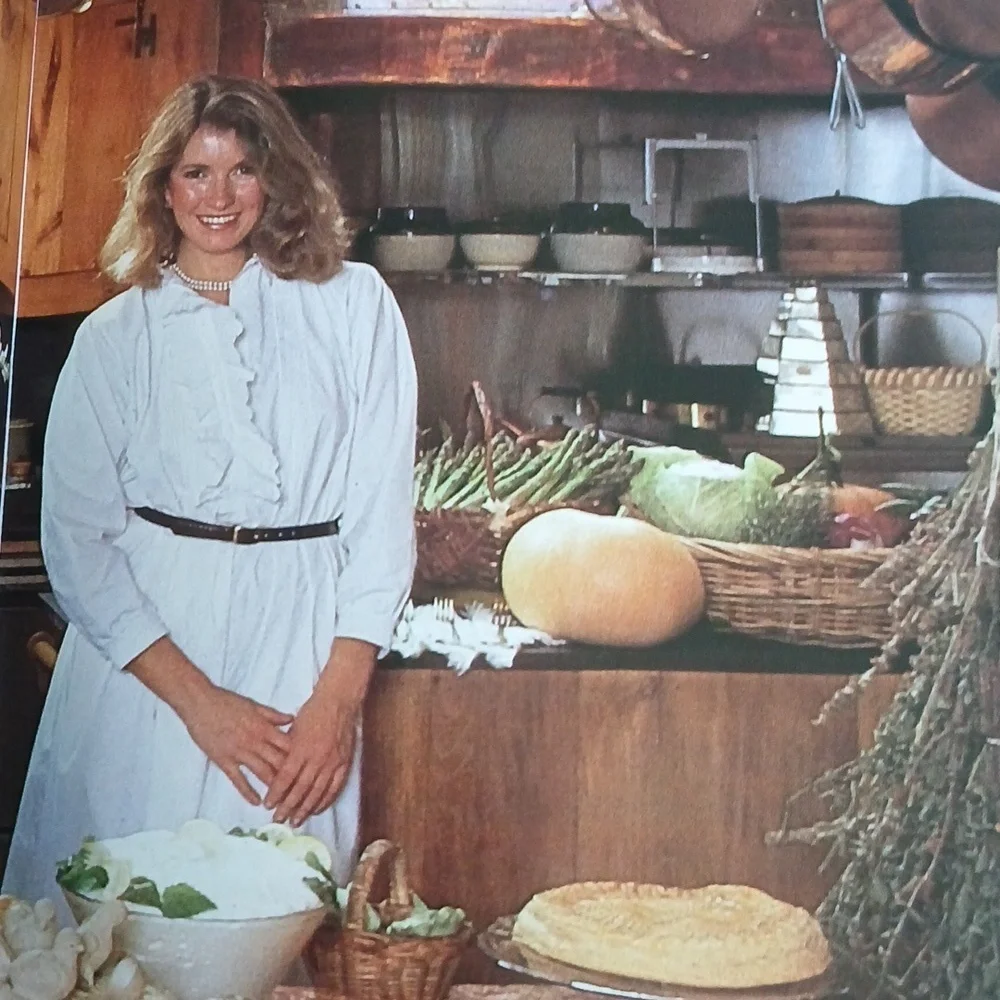 Vintage 80's Entertaining Martha Stewart Book First/15 Red Hardcover
